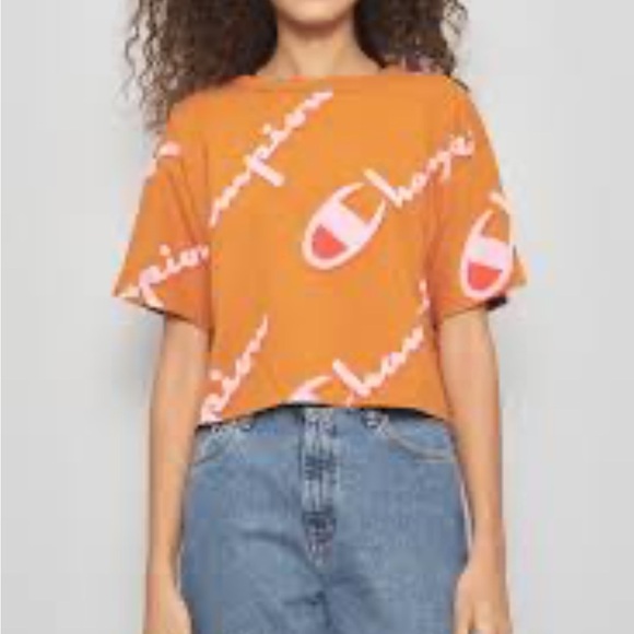 Champion rust‎ orange crop top  XS - Picture 8 of 8